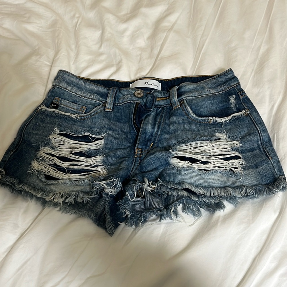 Low rise jeans shorts